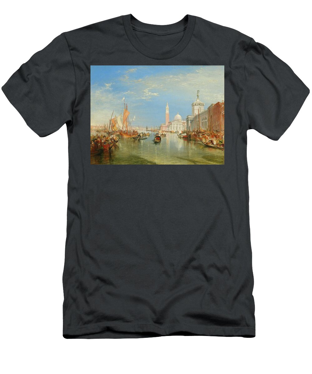 1 Venice From the Porch of Madonna Della Salute 1835 Motionage Designs T-Shirt