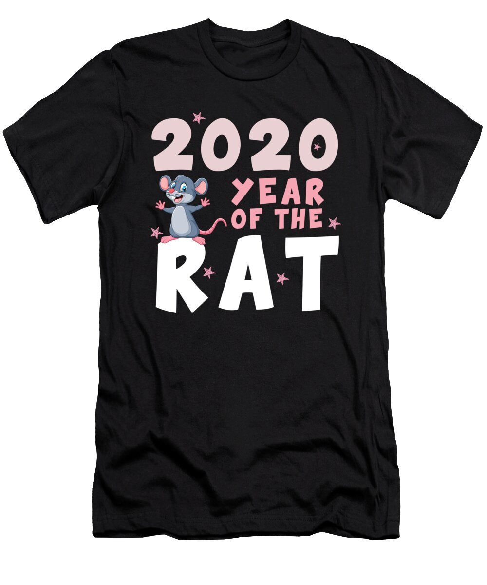 3 Happy New Year 2020 Year of the Rat Zodiac Gift Haselshirt T-Shirt