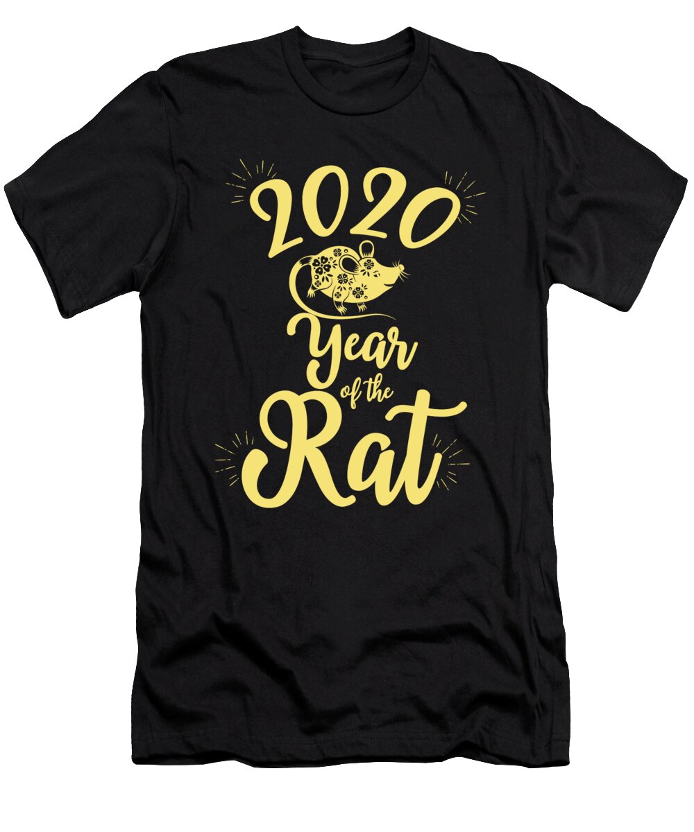 4 Happy New Year 2020 Year of the Rat Zodiac Gift Haselshirt T-Shirt
