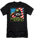 4th of July US Flag Salute Schnoodle Dog Women Yah Lishr T-Shirt