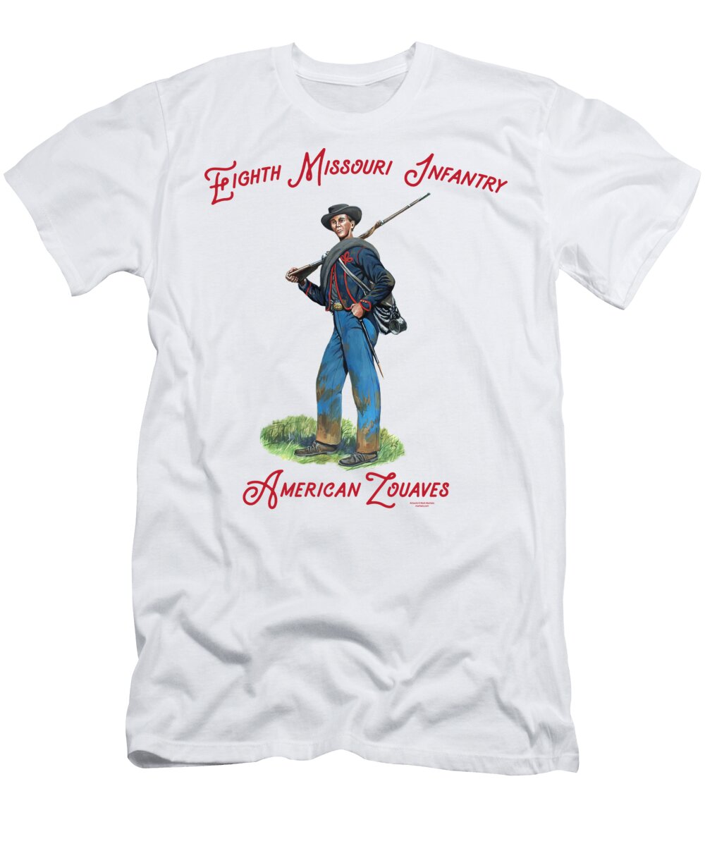 8th Missouri Infantry American Zouaves Mark Maritato T-Shirt