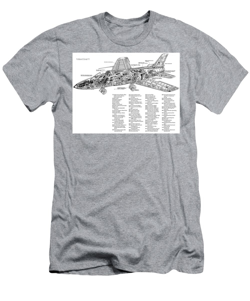 Follland Gnat F1 Aircraft Lover T-Shirt