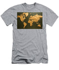 Gold Rush World Map Athena Mckinzie T-Shirt