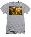 Gold World Map 2 Athena Mckinzie T-Shirt