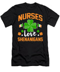 Nurses Love Shenanigans Funny St Patricks Day Orange Pieces T-Shirt