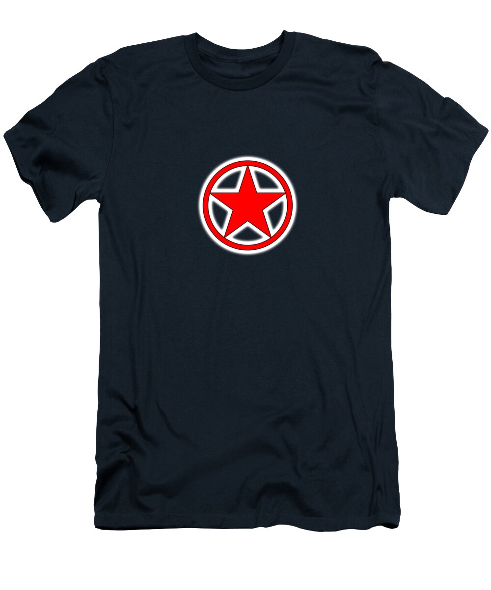 Red Star and Circle Tom Hill T-Shirt