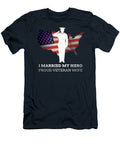 Silhouette of Saluting Soldier Milar Style T-Shirt