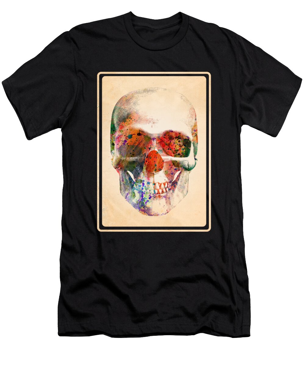 Skull Vintage Painting Mark Ashkenazi T-Shirt