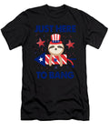 Sloth Just Here to Bang Firework USA Flag Tinh Tran Le Thanh T-Shirt