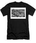 Soldiers Rest Alexandria Virginia Vintage Map Aerial View 1864 Black and White Carol Japp T-Shirt