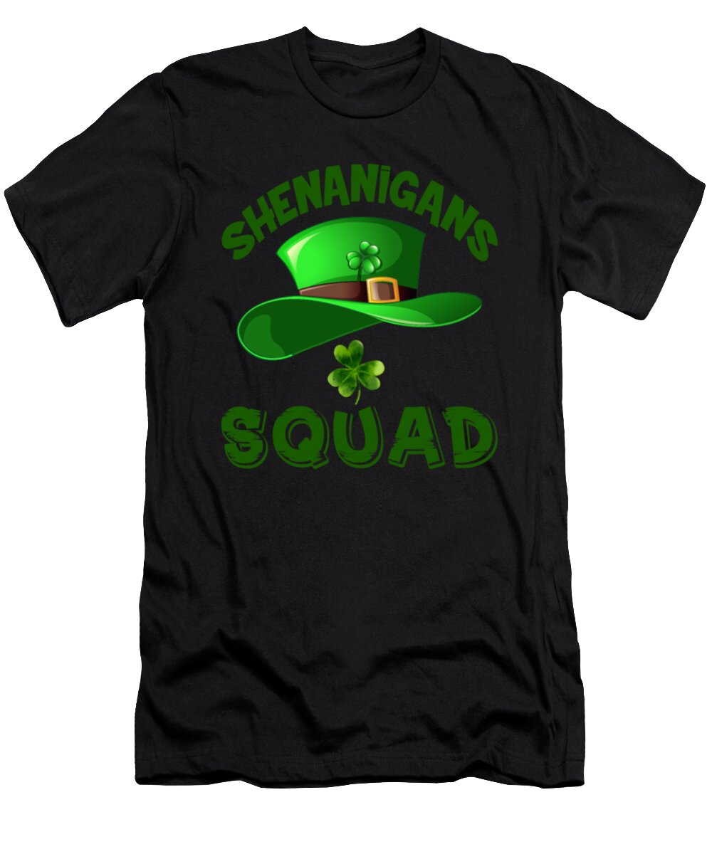 St Patricks Day Shenanigans Squad Hat Shamrock Tinh Tran Le Thanh T-Shirt
