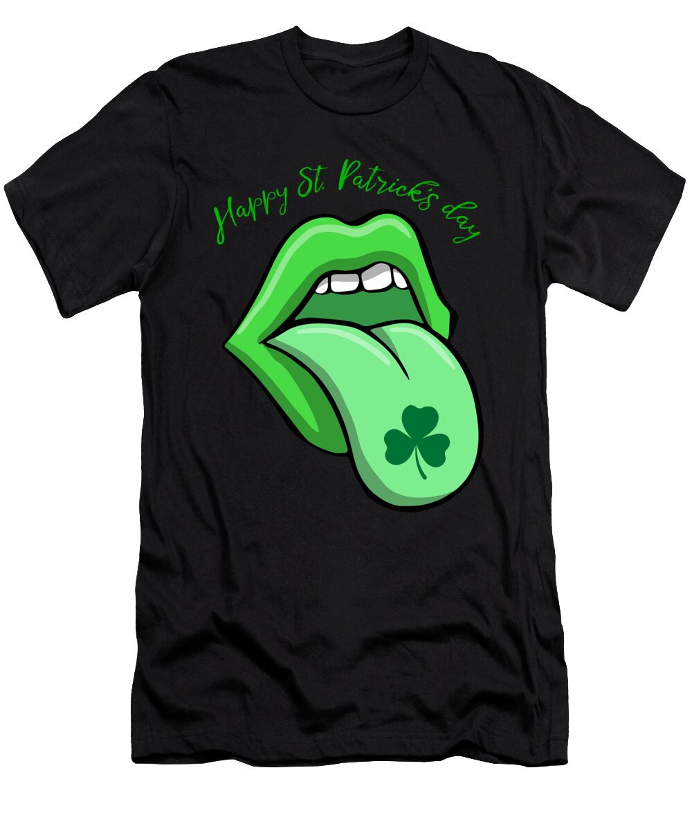 Tongue Happy St Patricks Day Gift Thomas Larch T-Shirt
