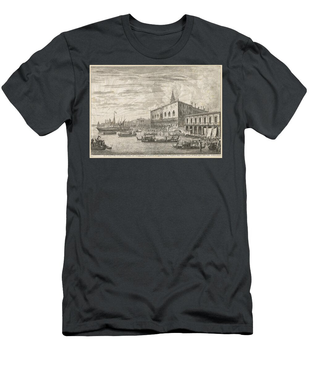 Views of Venice the Molo and S M Della Salute 1741 Michele Marieschi Motionage Designs T-Shirt